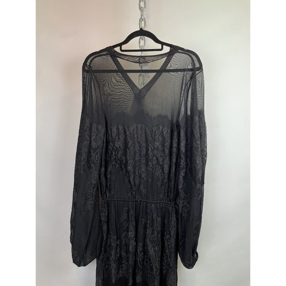 We Are HAH Royal HAHness Lace Maxi Dress Black Women's XS/S - Picture 11 of 16
